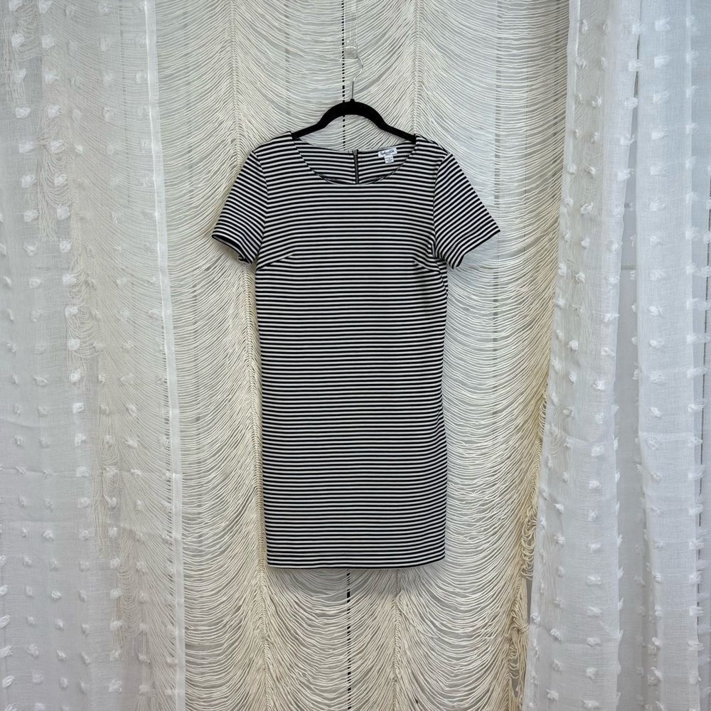 Splendid Black White Striped Shift Dress Size Small